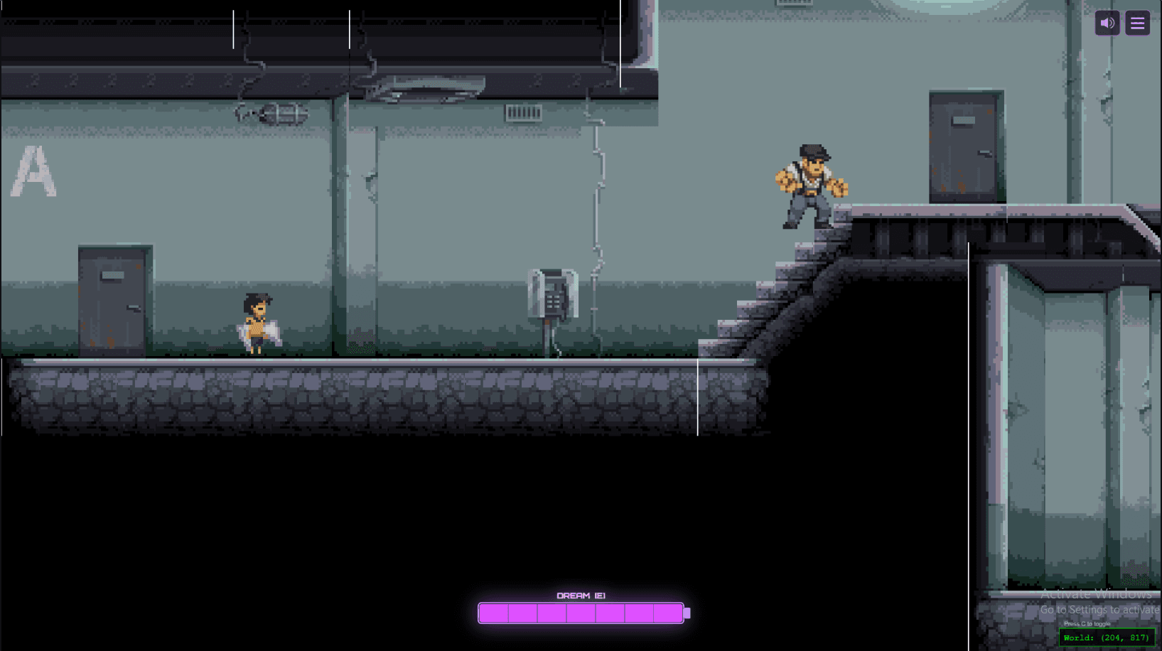 Between Worlds — JavaScript Side Scroller screenshot